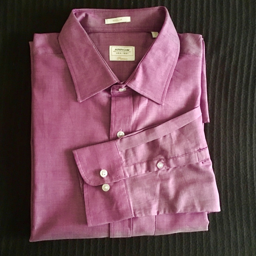 Men dress shirt ( 17 inch neck, 44(XL) )